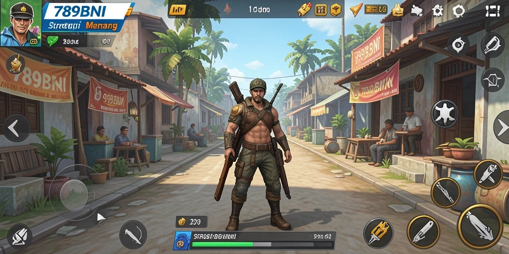 Screenshot gameplay 789BNI menunjukkan strategi pertempuran yang intens.
