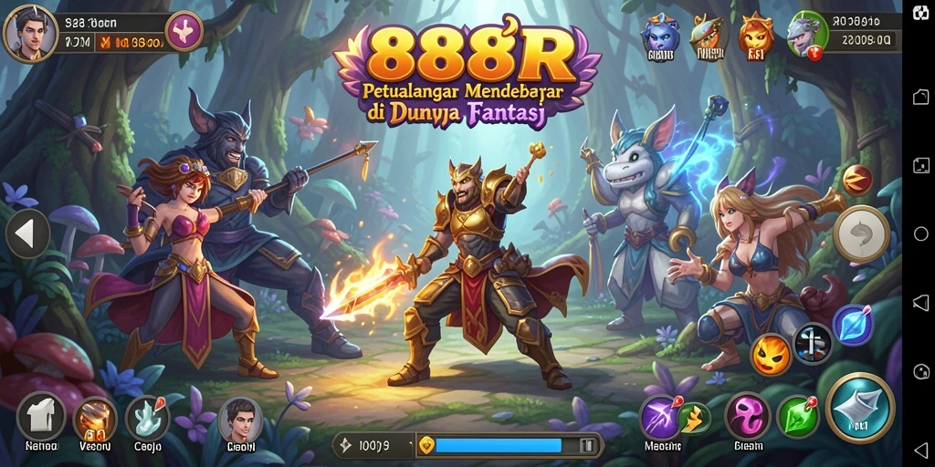 Tangkapan layar gameplay yang menunjukkan aksi mendebarkan dalam 888R.