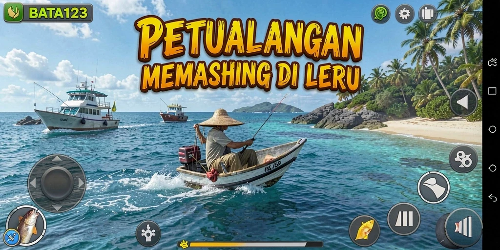 Tangkapan ikan besar di lautan yang menakjubkan.