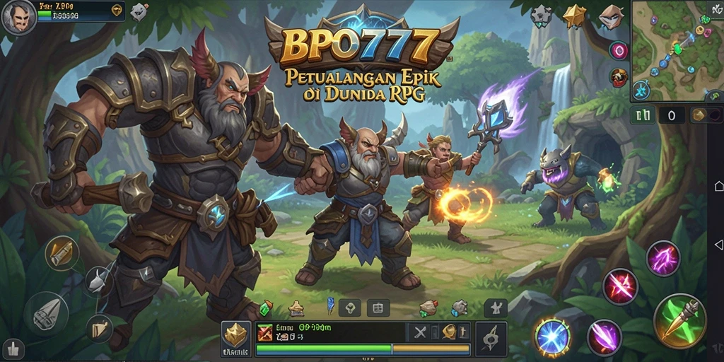 Tampilan menarik dari gameplay RPG BPO777 yang mendebarkan.