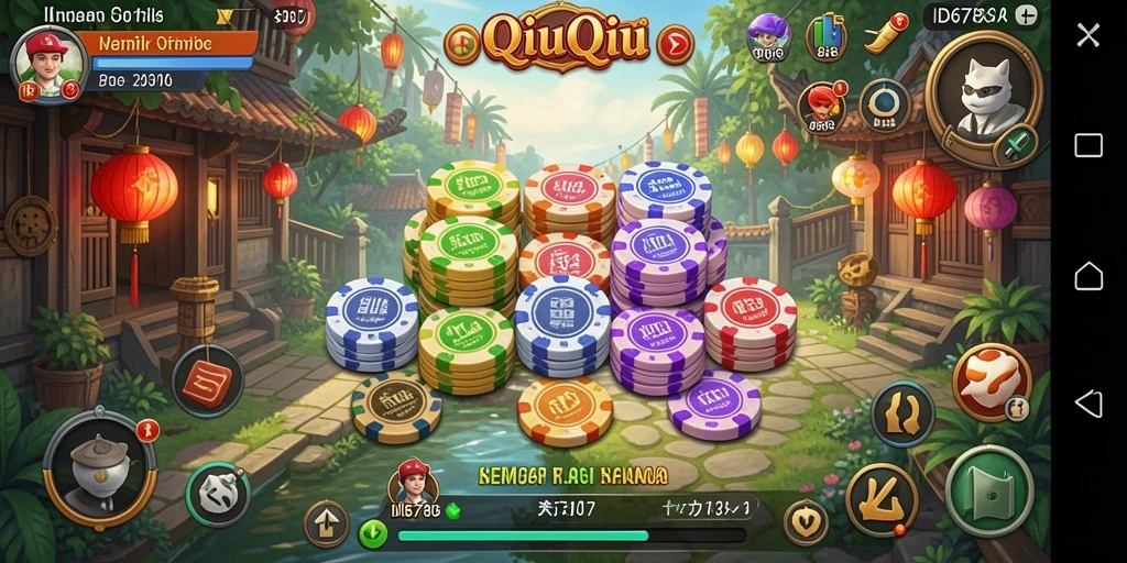 Tampilan gameplay intens dari ID6788 dalam permainan QiuQiu.