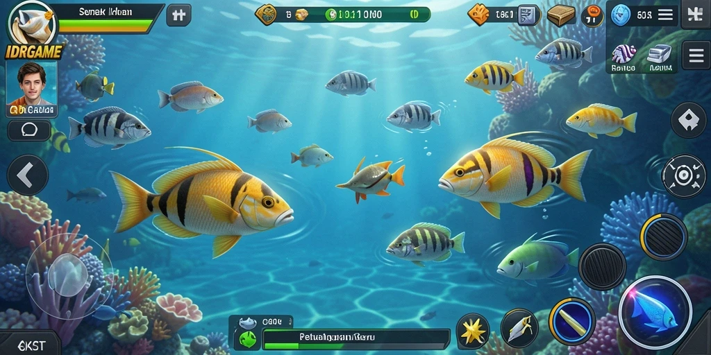 Gameplay seru Tembak Ikan dari IDRGAME dengan grafis menawan.