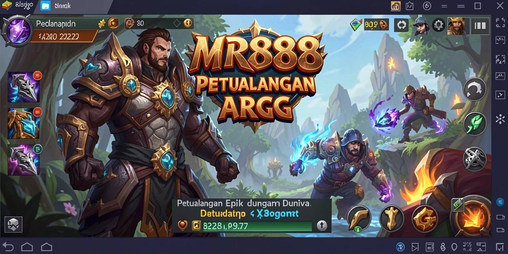 Tampilan gameplay menakjubkan dari MR888 dalam dunia ARPG
