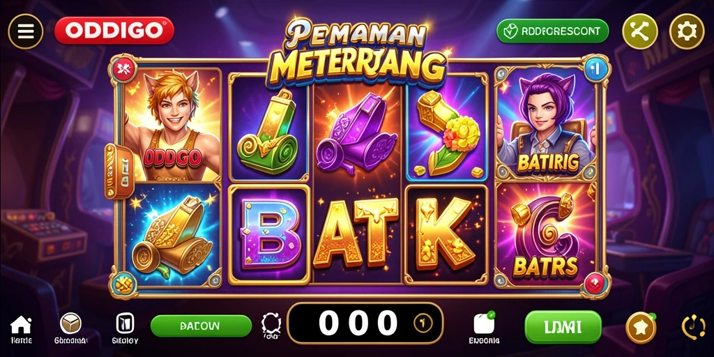 Tampilan menarik ODDIGO dengan gameplay Slot yang seru.