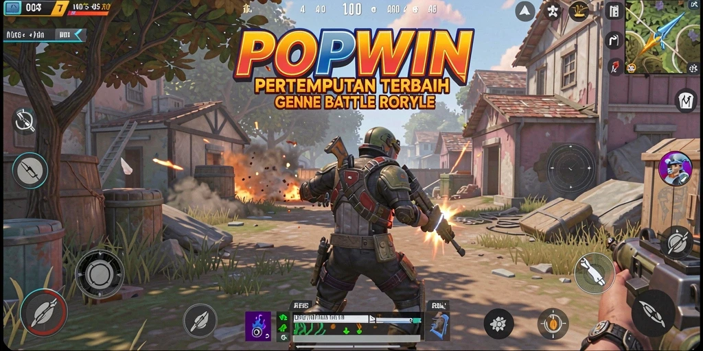 Tampilan gameplay seru dalam pertempuran di <strong>POPWIN</strong>.
