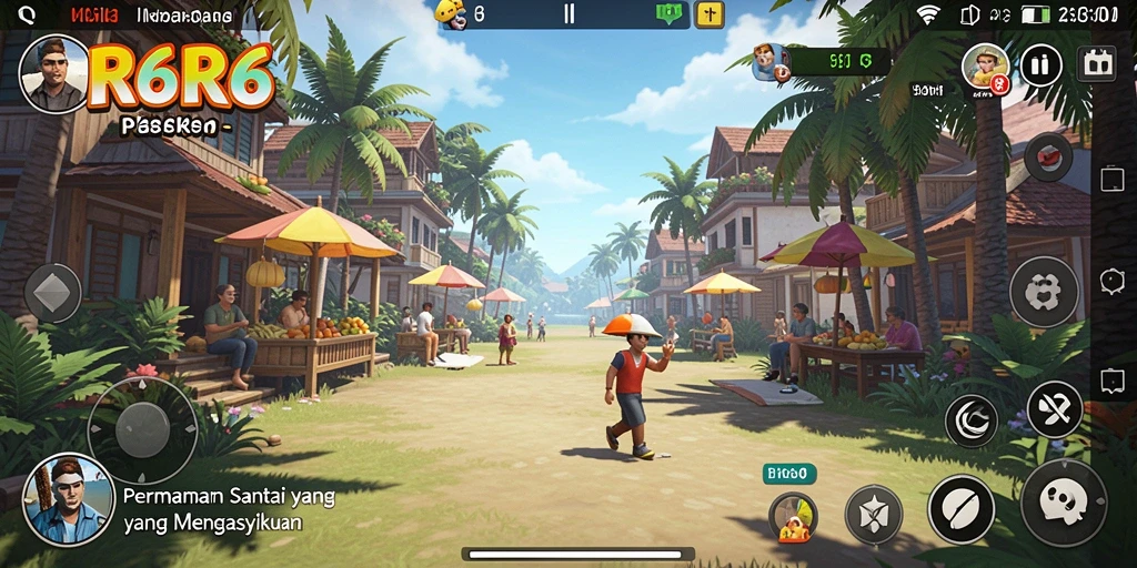 Screenshot R6R6 menampilkan gameplay yang seru dan interaktif.