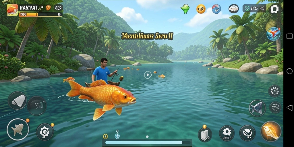 Tangkapan ikan yang spektakuler dalam gameplay RAKYATJP.