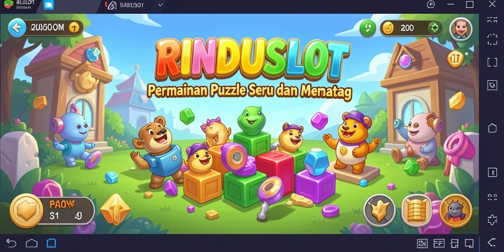 Tampilan gameplay RINDUSLOT yang menarik dan menantang.