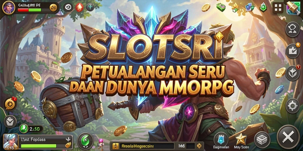 Screenshot utama SLOTSRI menampilkan pertarungan mendebarkan dalam dunia MMORPG.