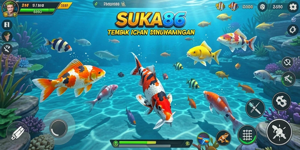 Tampilan gameplay menembak ikan yang seru di SUKA86.