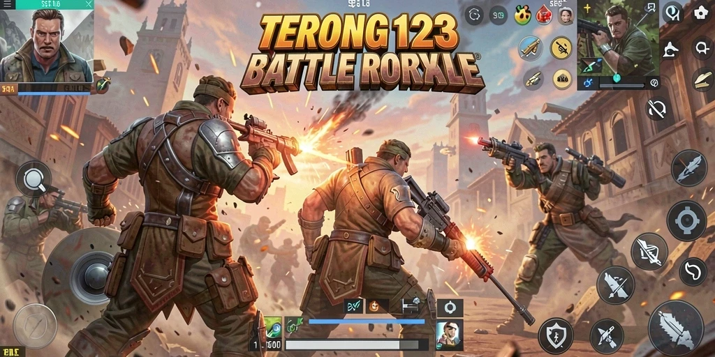 Screenshot gameplay <strong>TERONG123</strong> yang menampilkan pertarungan seru di medan perang.