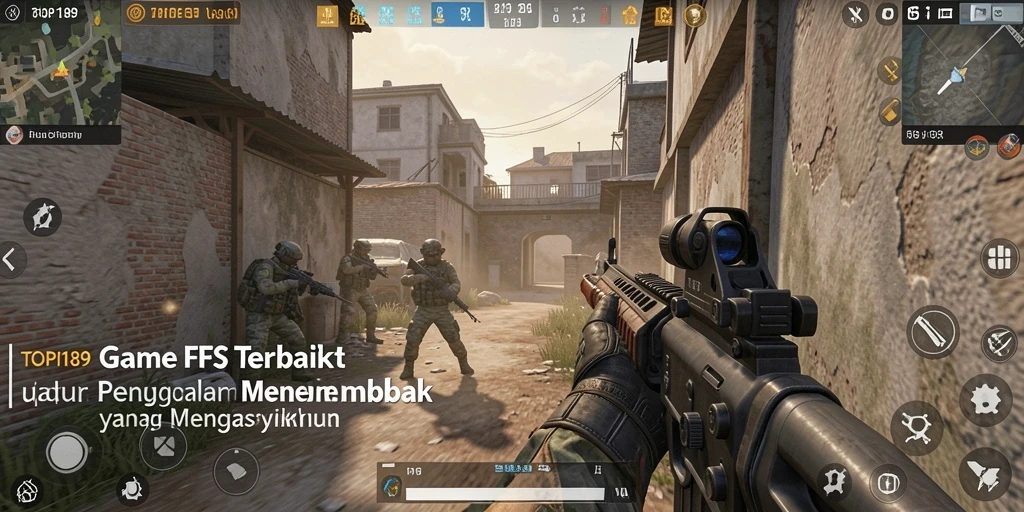 Tampilan aksi seru dalam gameplay FPS TOPI189 yang mendebarkan.